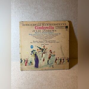 Vintage 1957 Cinderella Vinyl Record & Case Columbia Masterworks Julie Andrews